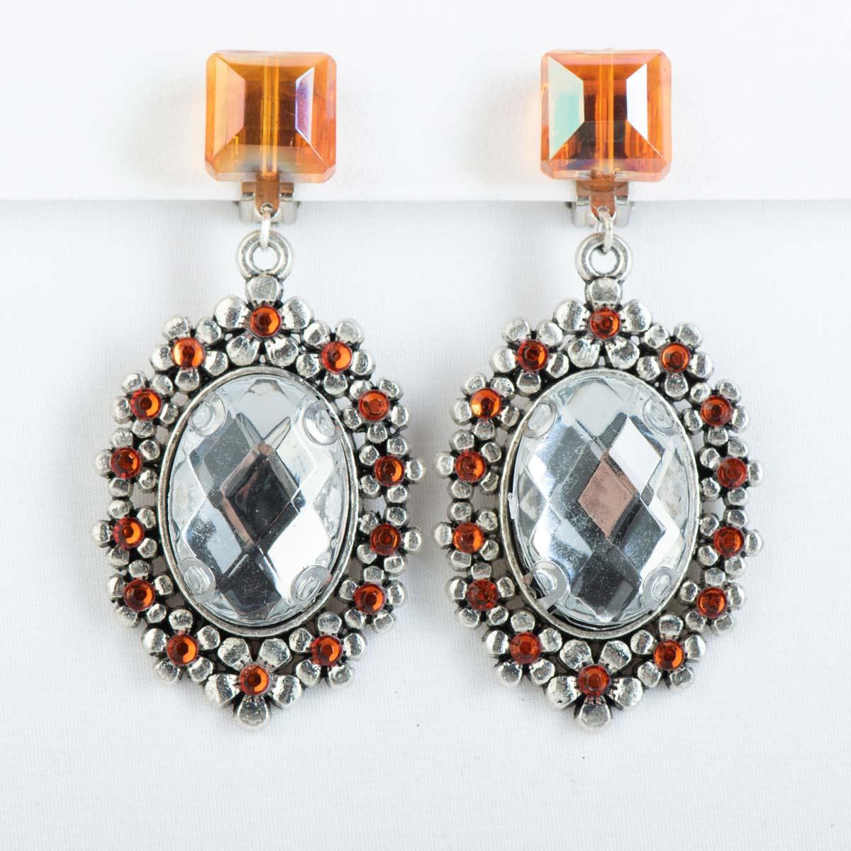 Selected image for BRANIC JEWELRY Minđuše sa kristalima u boji srebra Nina