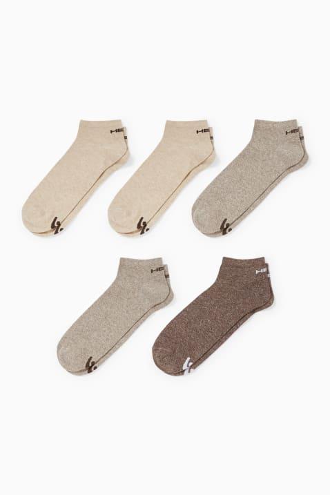 C&A Basic Set muških čarapa, 5 pari, Bež-sive