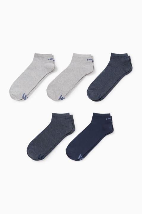 C&A Basic Set muških čarapa, 5 pari, Tamnoplavo-sive