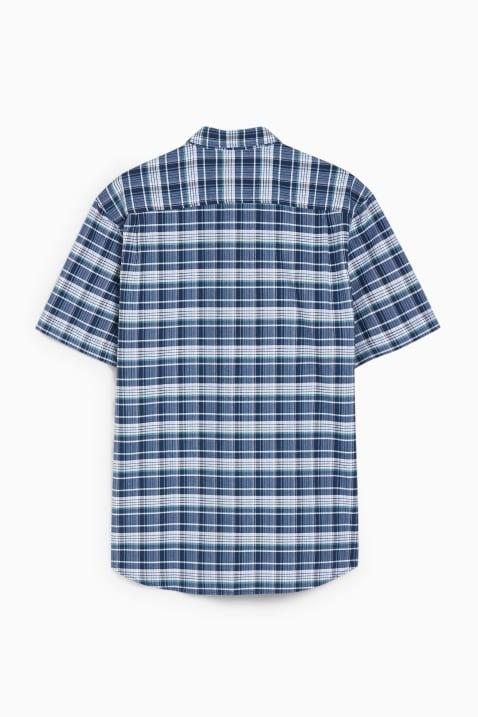 Selected image for C&A Muška košulja na kratak rukav, Karirana, Regular Fit, Plava