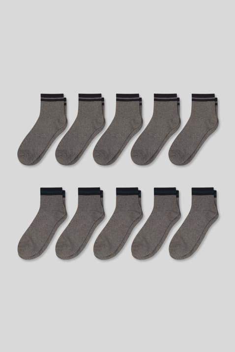 C&A Muške čarape, Set od 10, Sive