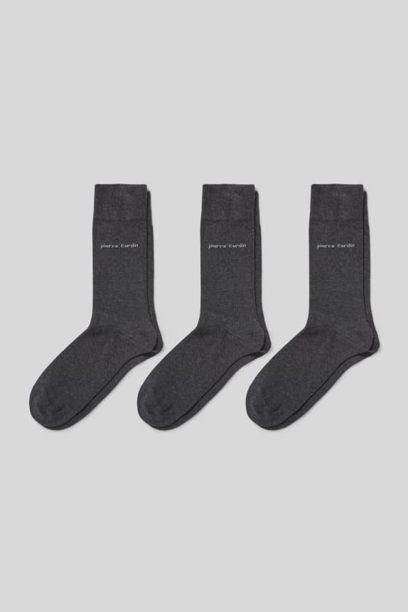 C&A Muške čarape, Set od 3, Sive