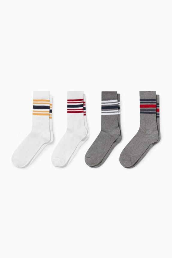 C&A Muške čarape, Set od 4, Višebojne