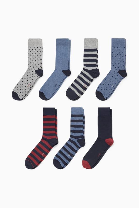 C&A Muške čarape, Set od 7, Višebojne