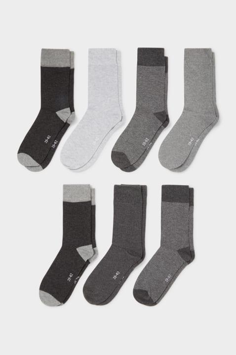 C&A Muške čarape, Seto od 7, SIve