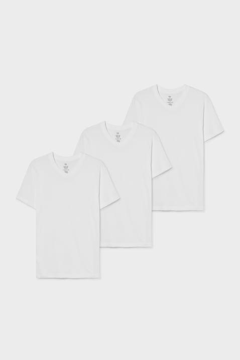C&A Set muških majica, 3 komada, Bele