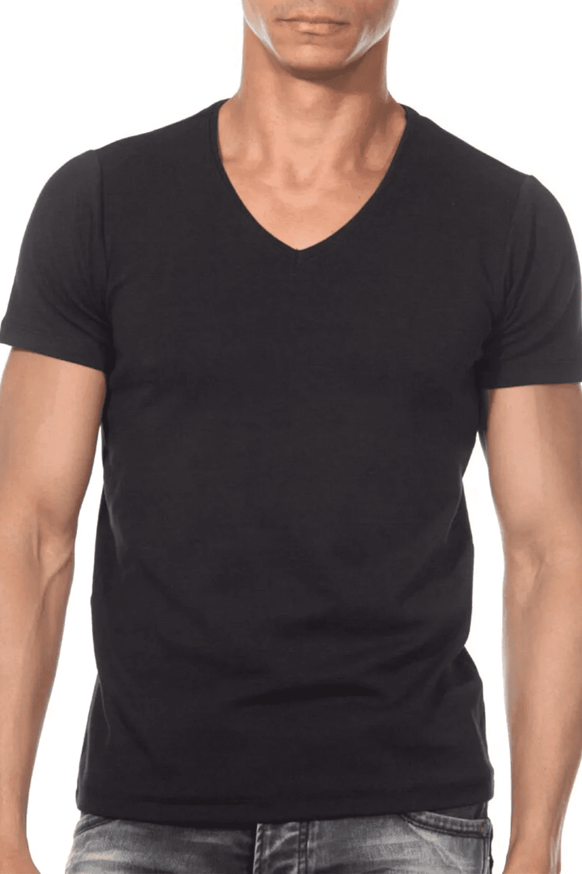 CNT Muška majica sa V-izrezom crna