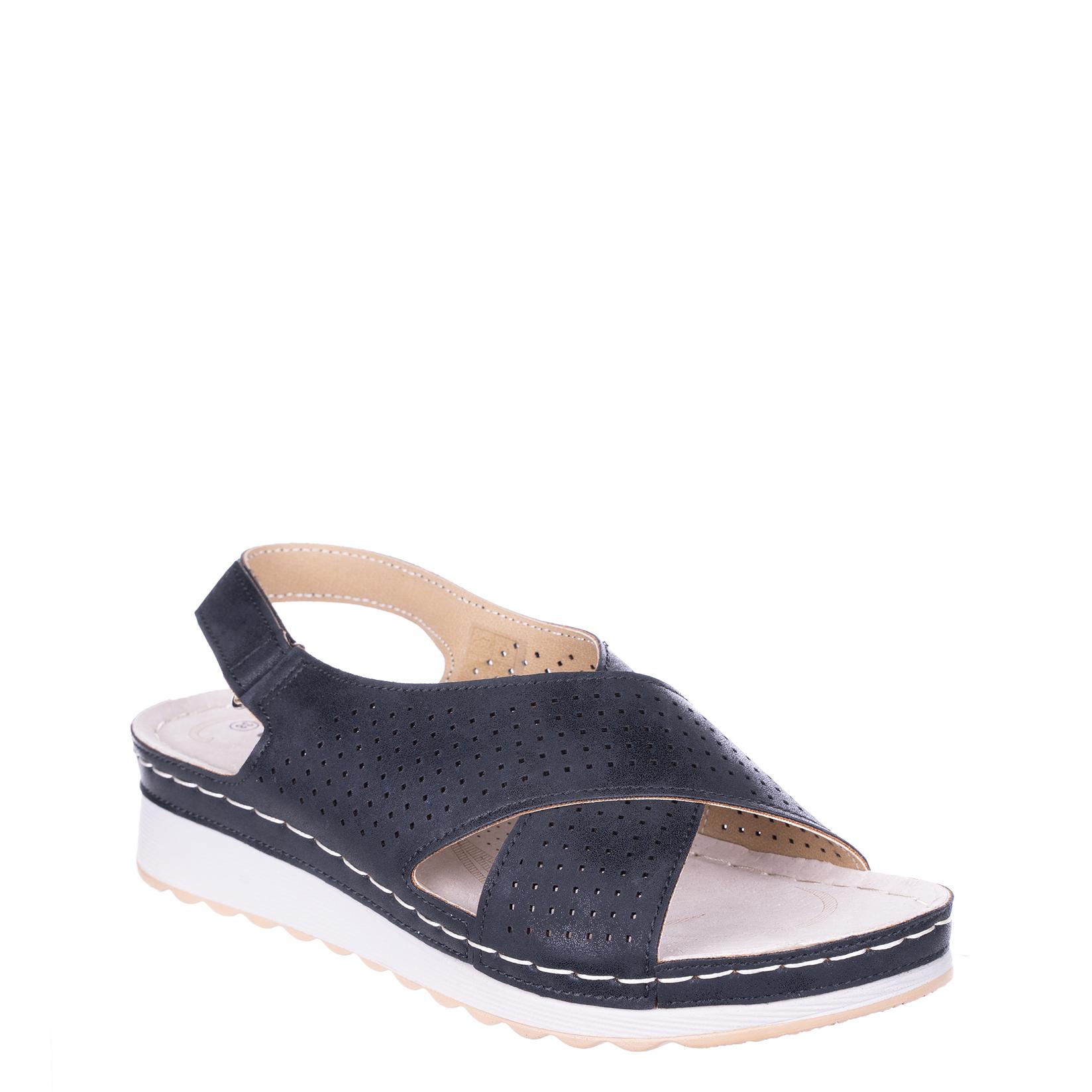 COMFORT BY ELLY SHOES Ženske sandale Comfort N72055, Crne