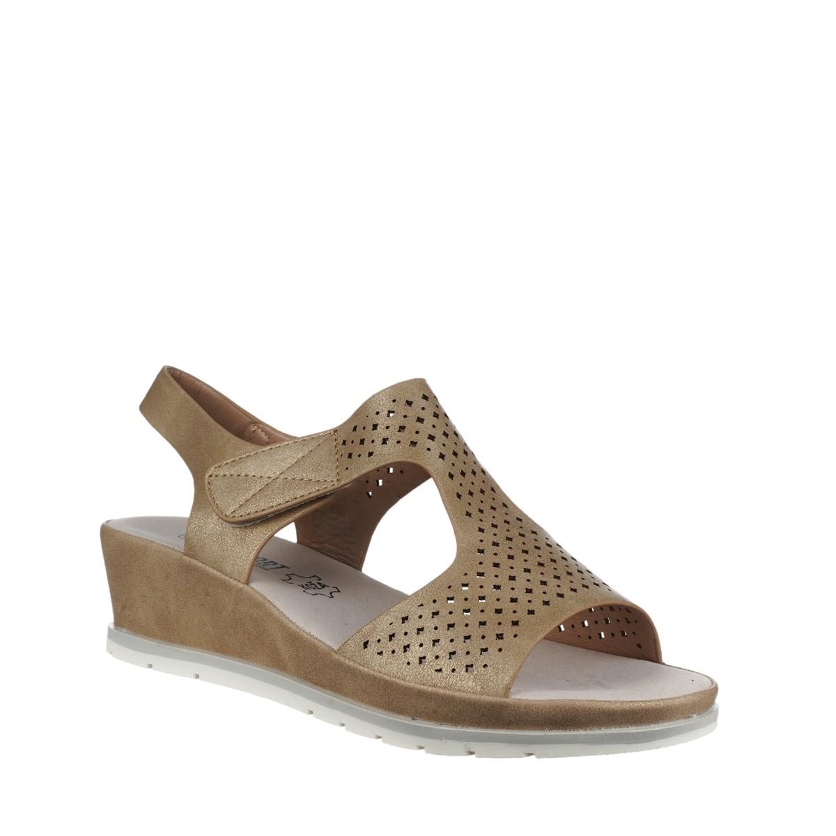 COMFORT BY ELLY SHOES Ženske sandale Comfort N79331, Zlatne