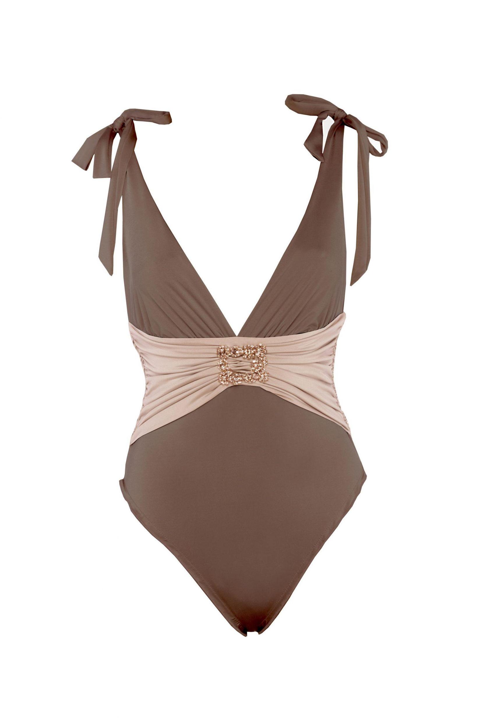 DEVI COLLECTION Ženski jednodelni kupaći kostim Aria braon