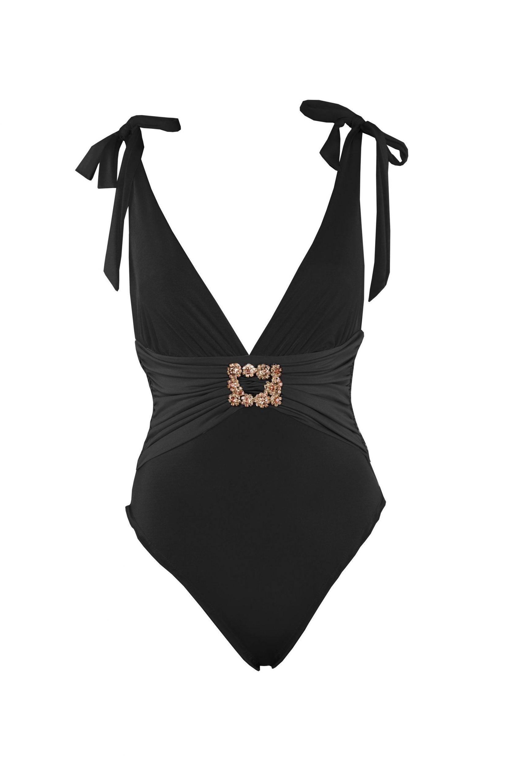 DEVI COLLECTION Ženski jednodelni kupaći kostim Aria crni
