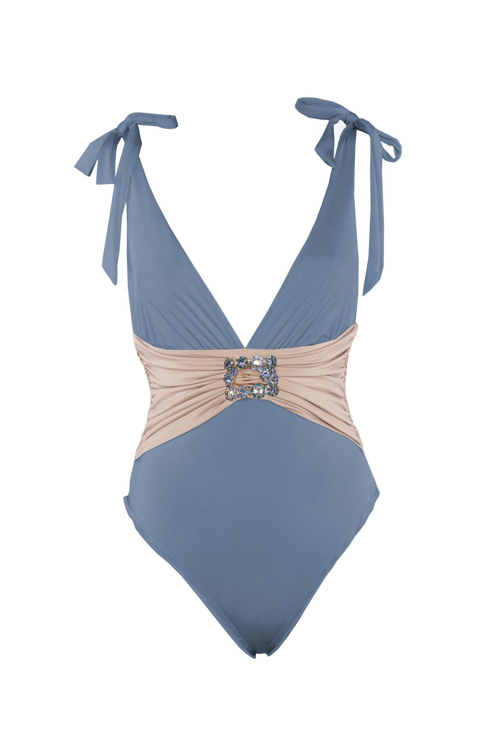 DEVI COLLECTION Ženski jednodelni kupaći kostim Aria plavi