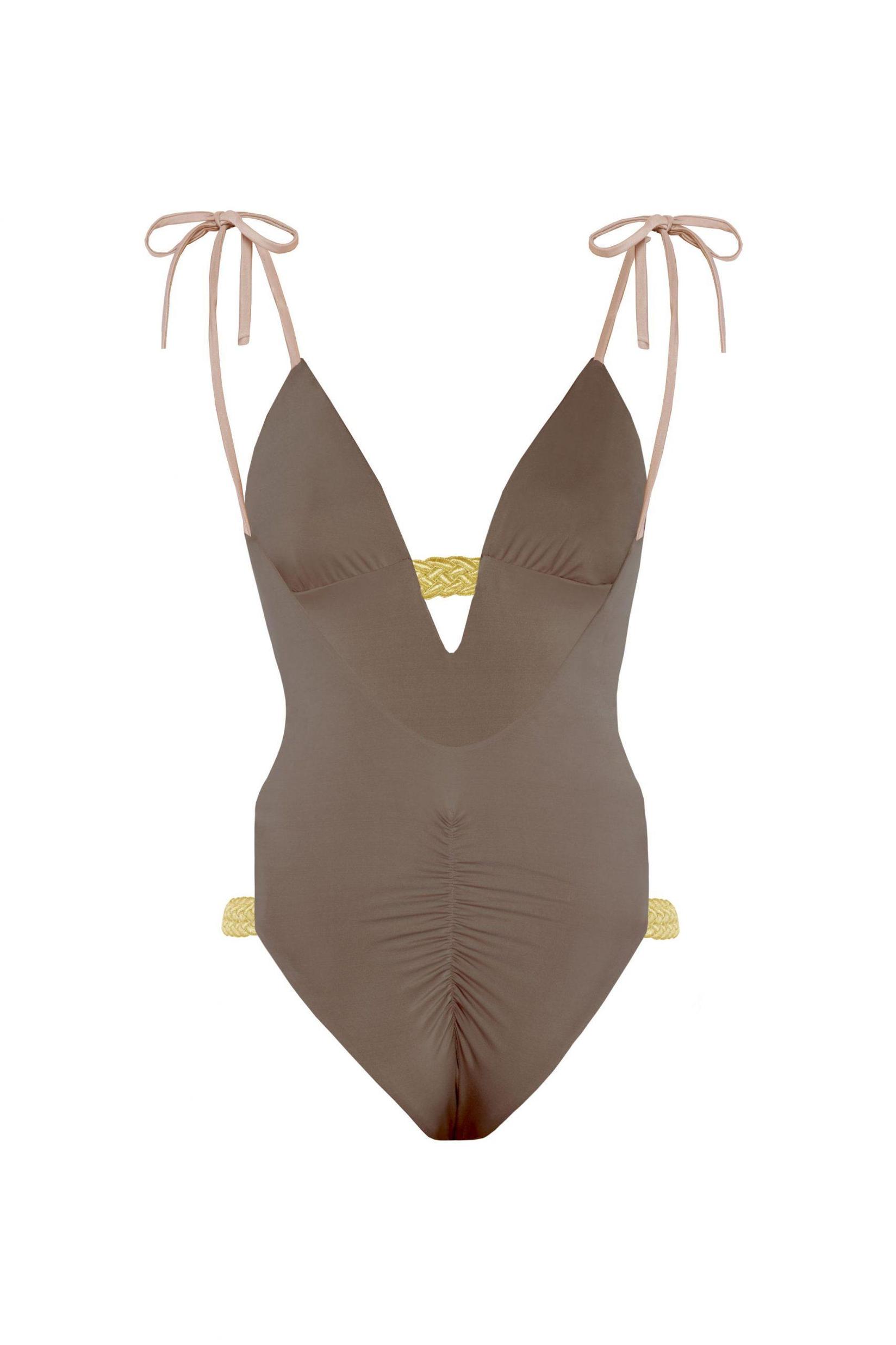 Selected image for DEVI COLLECTION Ženski jednodelni kupaći kostim Asya braon
