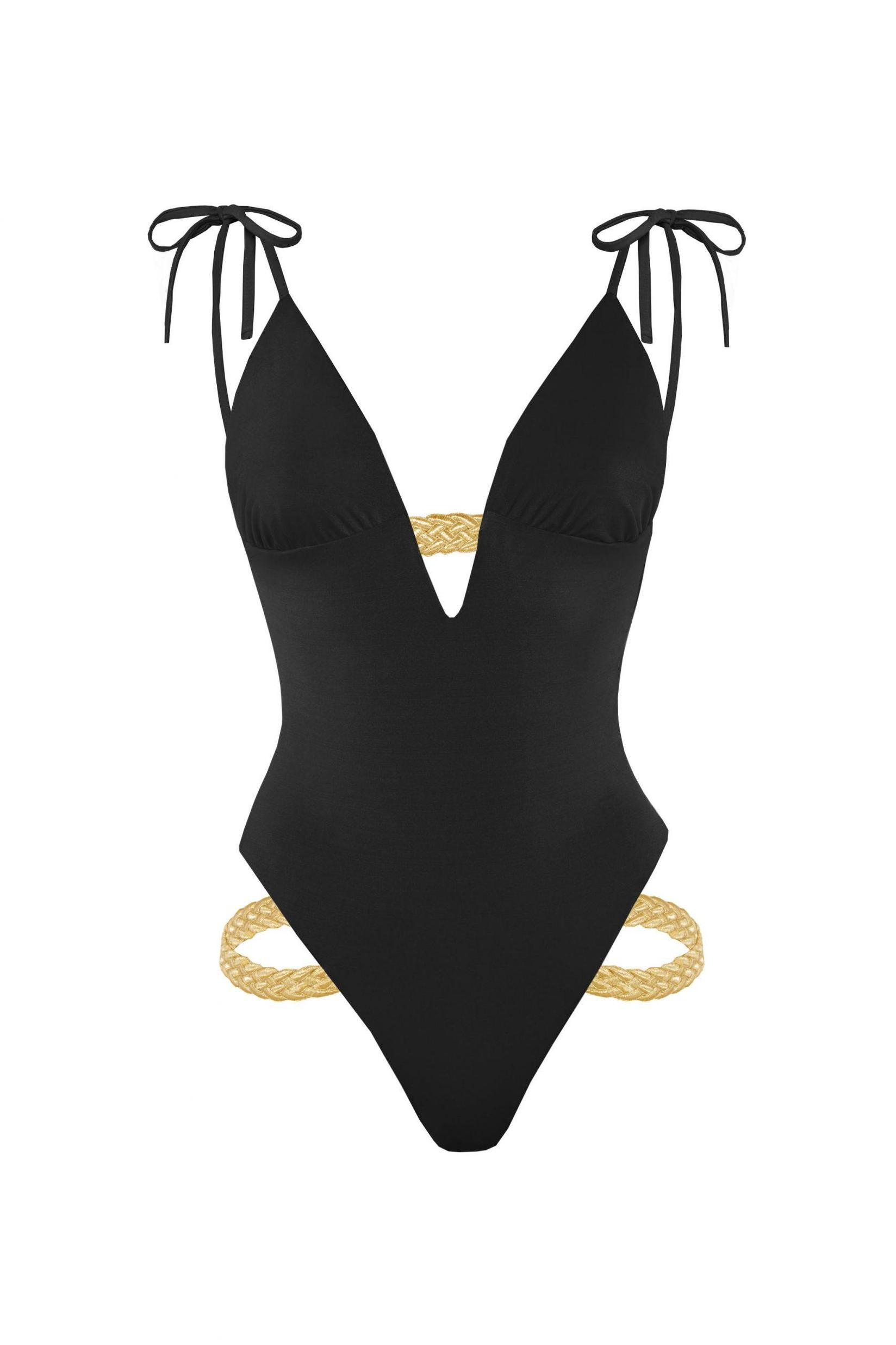 DEVI COLLECTION Ženski jednodelni kupaći kostim Asya crni