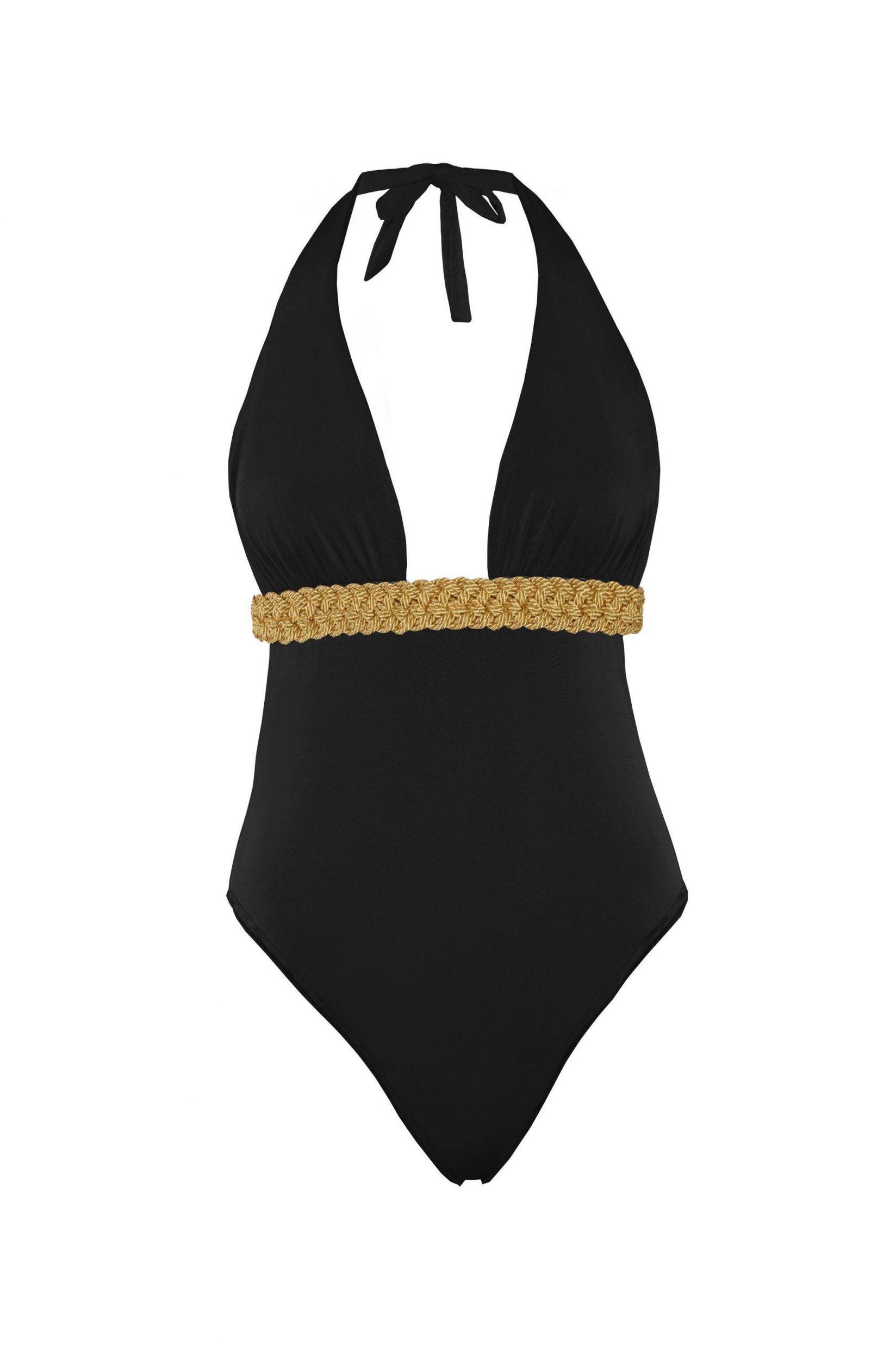 DEVI COLLECTION Ženski jednodelni kupaći kostim Devi crni