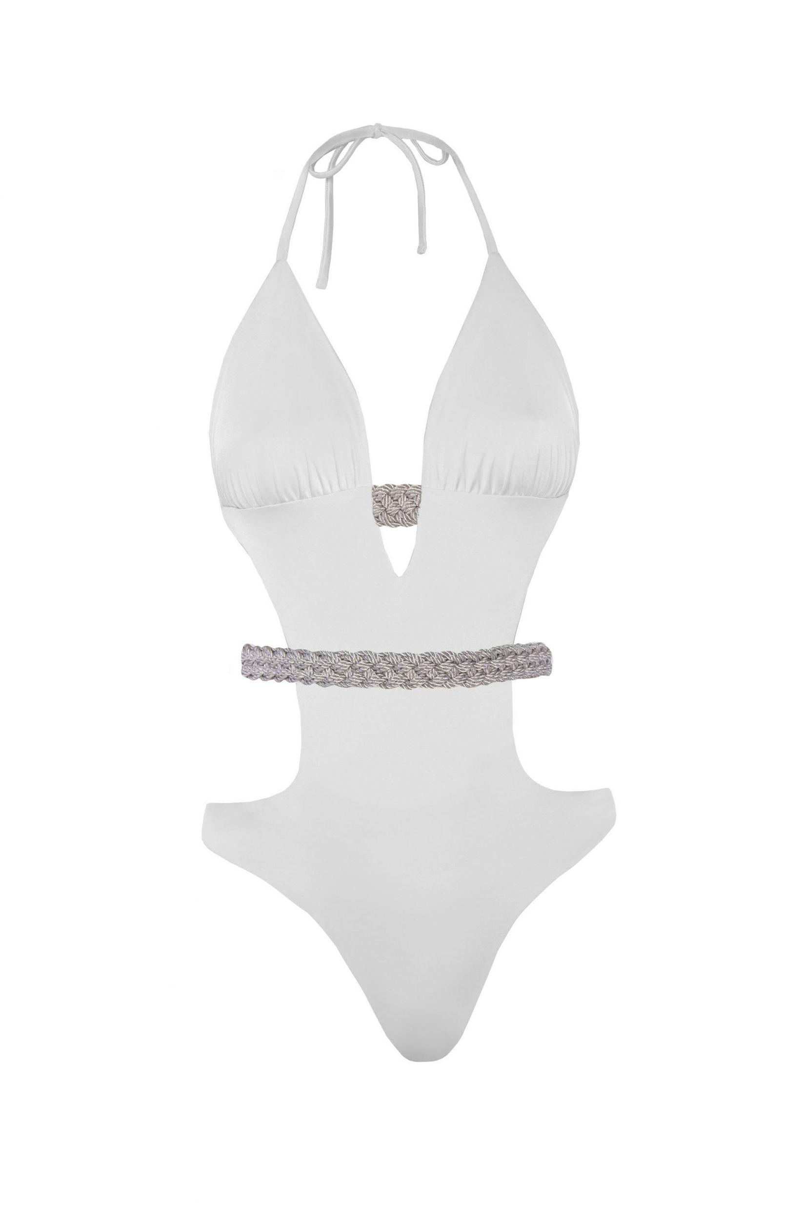 DEVI COLLECTION Ženski jednodelni kupaći kostim Gaia beli