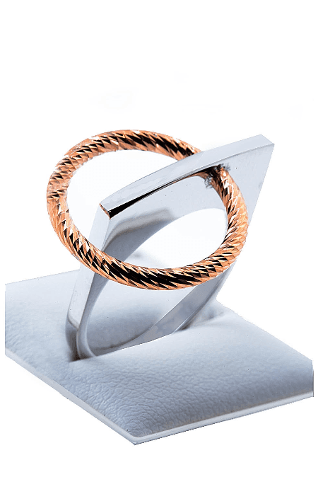 FRABOSO Ženski prsten AN05609BC, Italijansko srebro, Rose gold