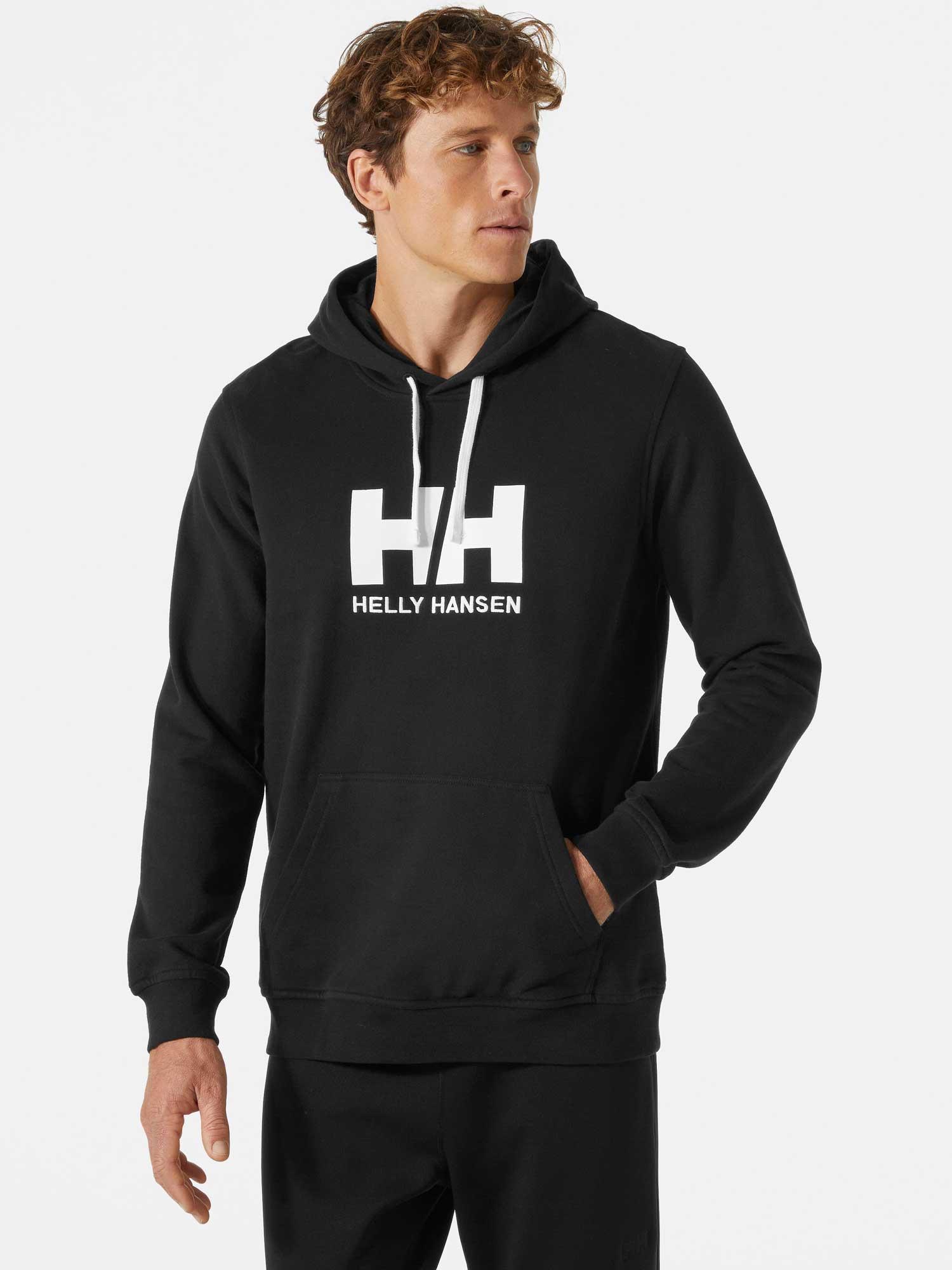 HELLY HANSEN Muški duks sa kapuljačom Logo HH-33977 crni