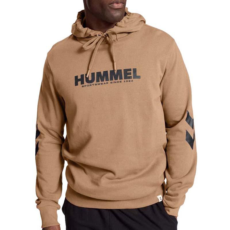 Hummel Muški duks HMLLEGACY, Logo Hoodie, Smeđi