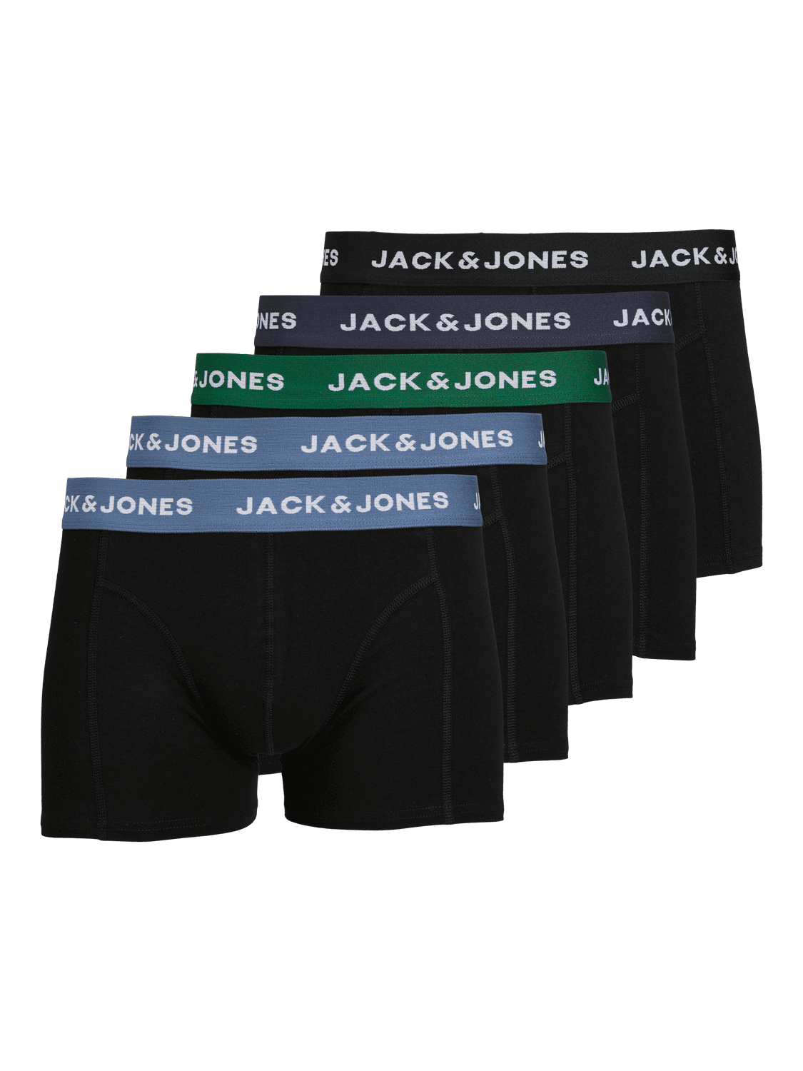 JACK & JONES Muške bokserice 12254366, Crno-plave