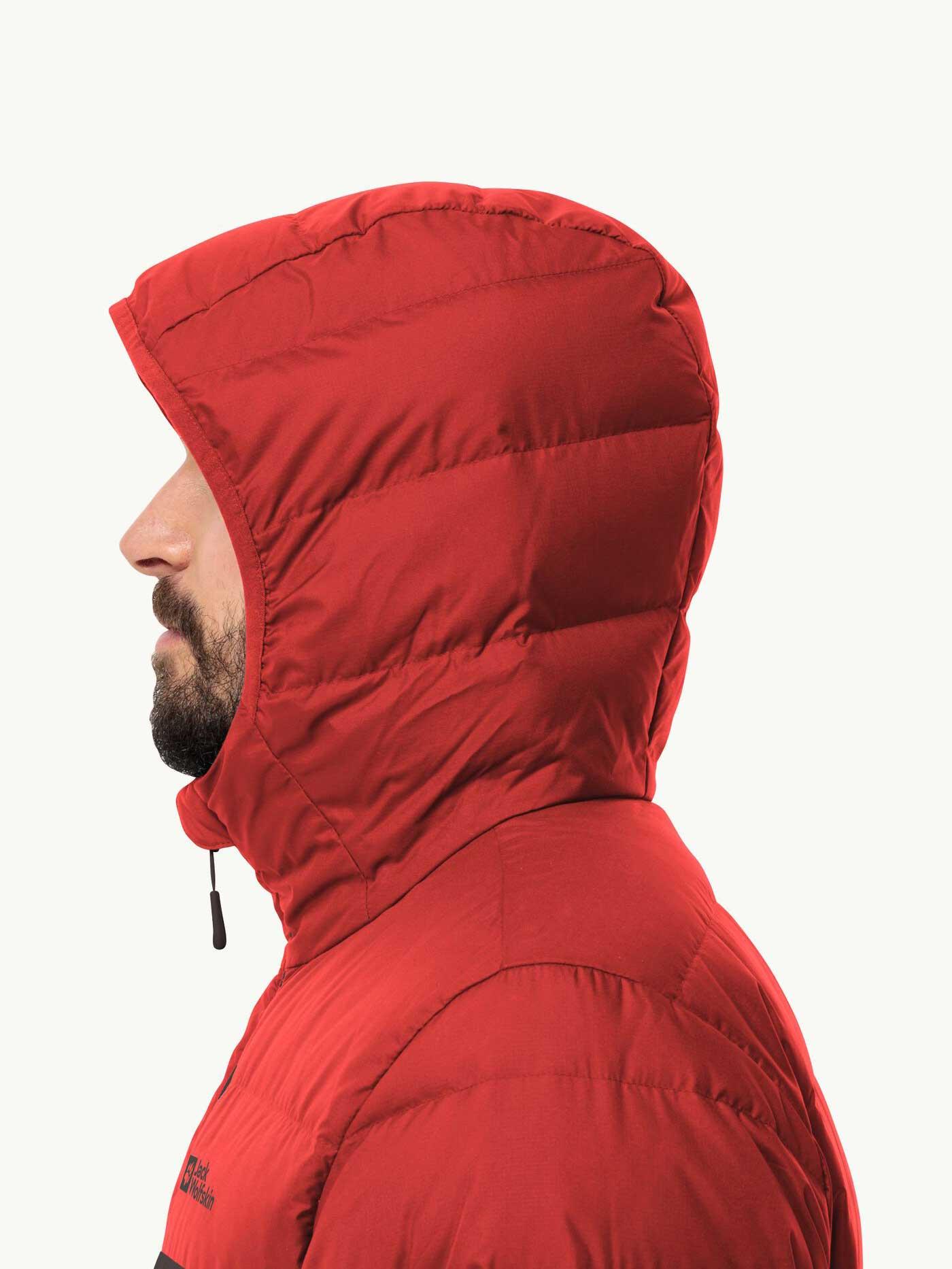 Selected image for JACK WOLFSKIN Muška jakna Ather Down Hoody JW-1207671 crvena