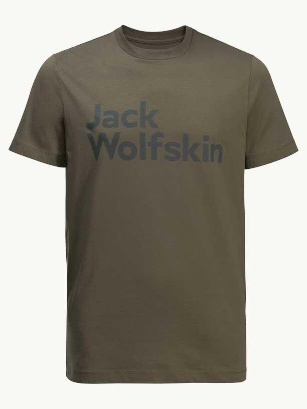 JACK WOLFSKIN Muška majica kratkih rukava Essential Logo T M JW-1809591 zelena