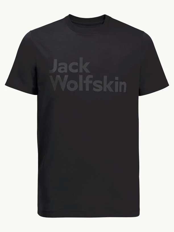 JACK WOLFSKIN Muška majica kratkih rukava Essential Logo T M T-Shirt Crna JW-1809591