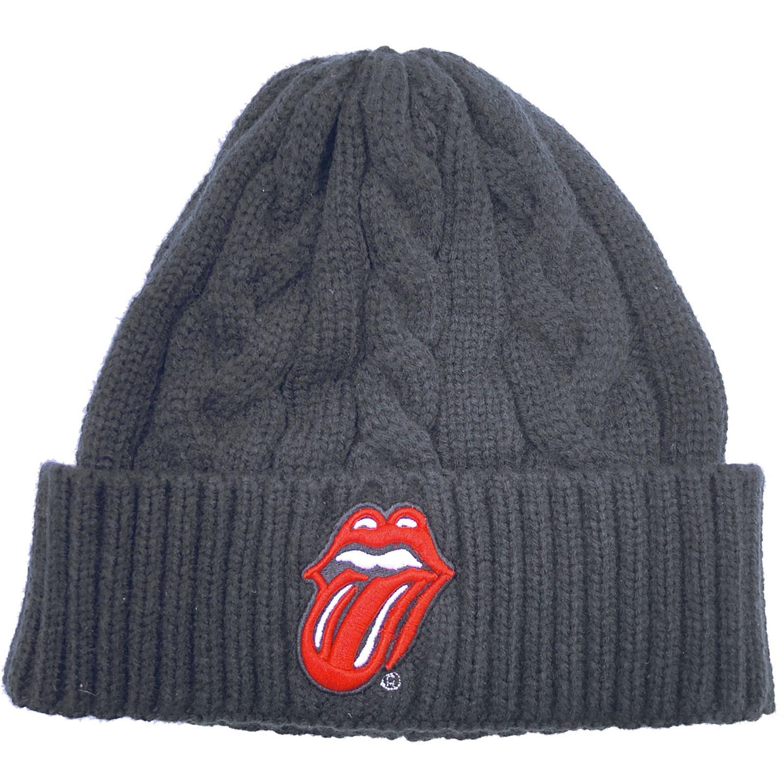 Kapa Rolling Stones Classic Tongue Cableknit Beanie
