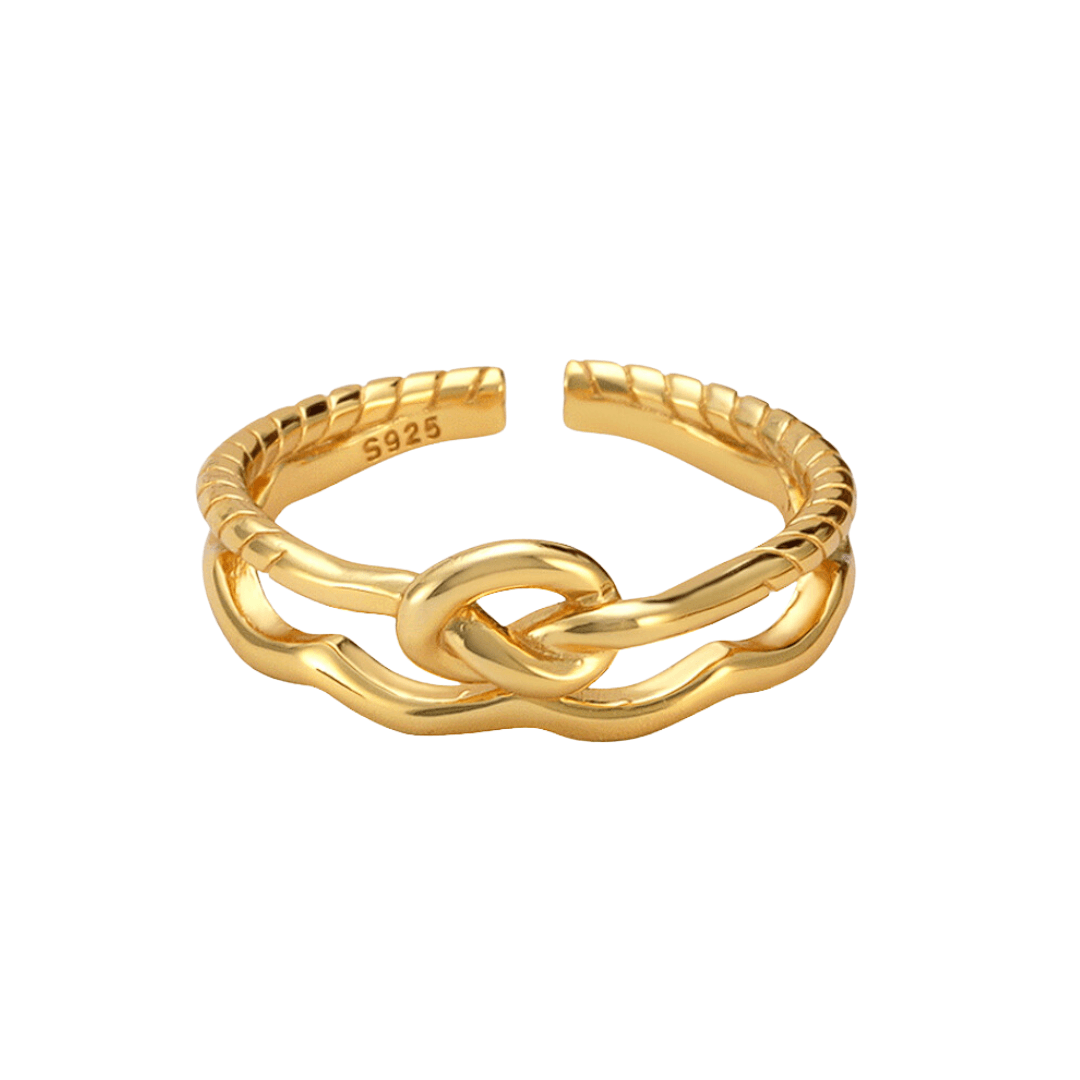 KATYA Prsten u obliku čvora, Dvoslojni, Boja zlata