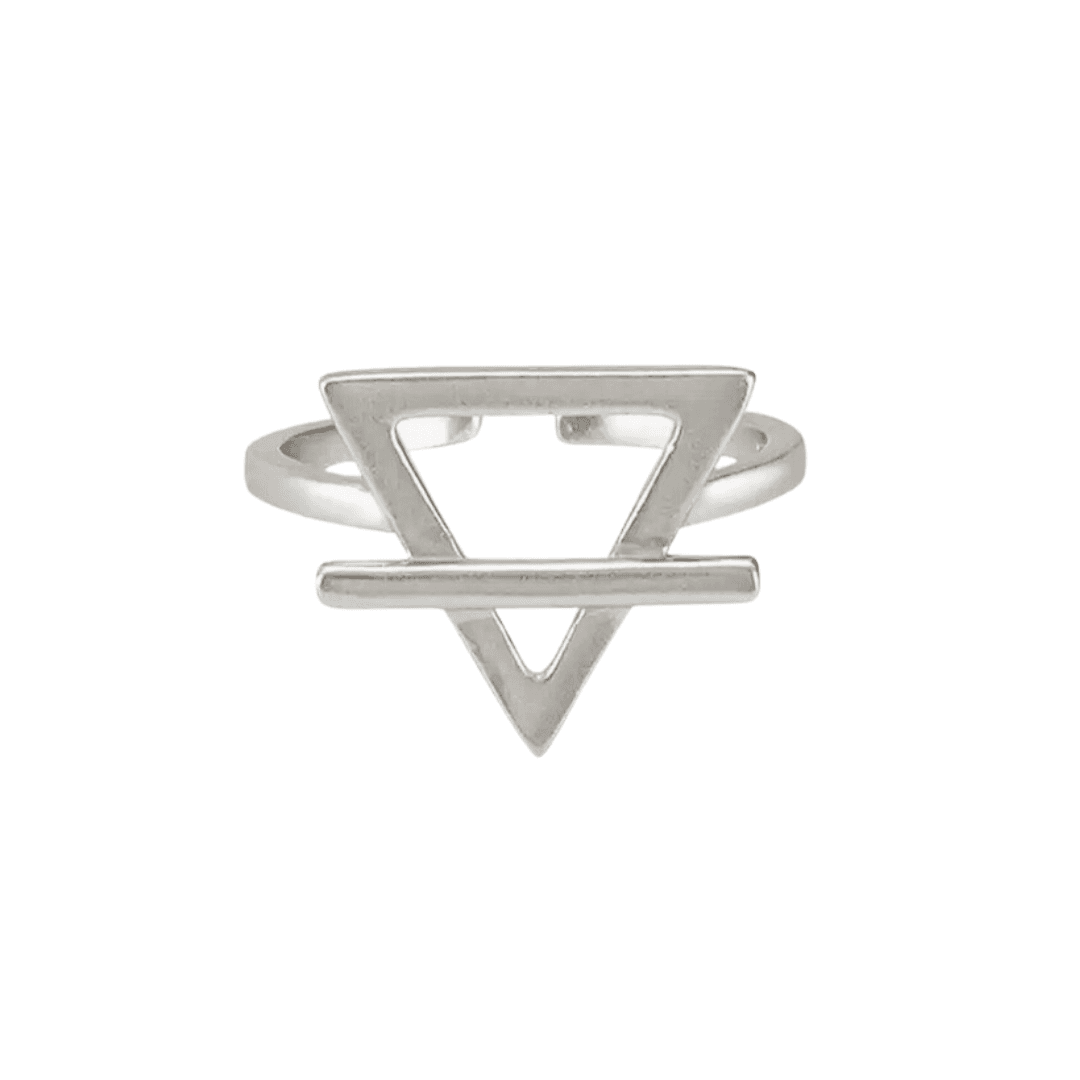 KATYA Prsten u obliku trougla, Srebrni