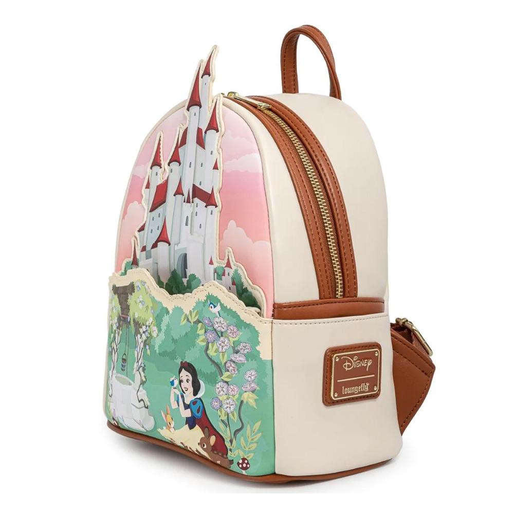 Selected image for LOUNGEFLY Ranac za devojčice Disney Snow White Castle Series Mini bež