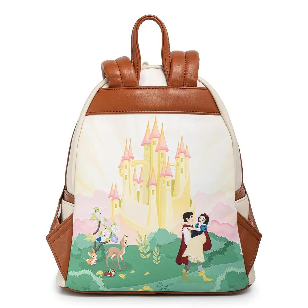 Selected image for LOUNGEFLY Ranac za devojčice Disney Snow White Castle Series Mini bež