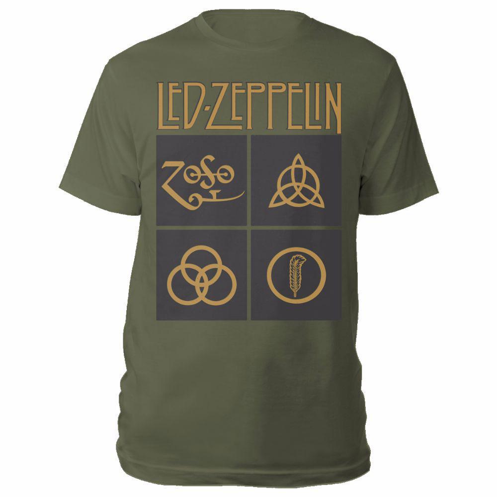 Majica Led Zeppelin Symbols Inack Square Uni