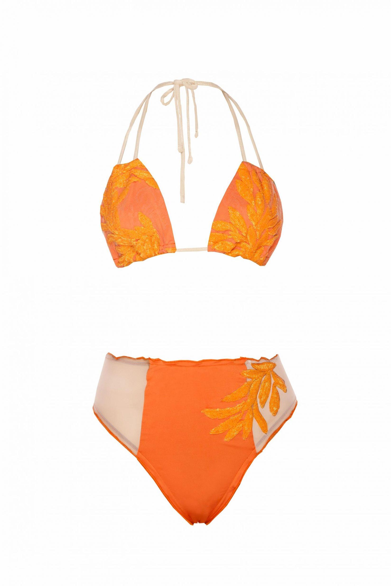 MAROCCO COLLECTION Ženski dvodelni kupaći kostim Iris naranadžasti