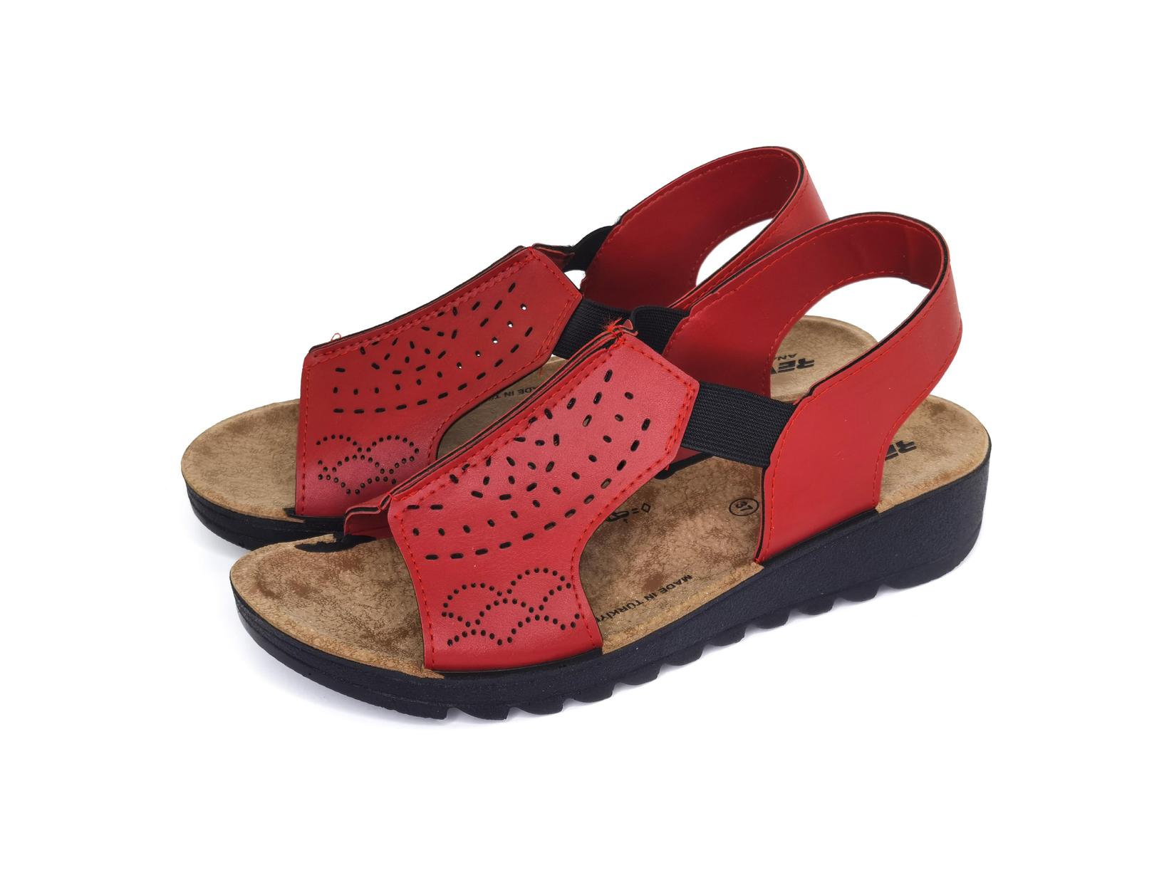 MISMI Ženske sandale crvene