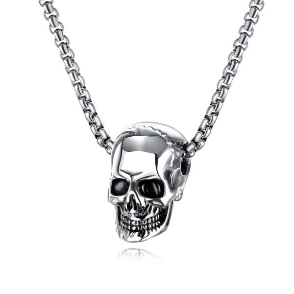 Muška ogrlica sa priveskom GX1513B srebrne boje