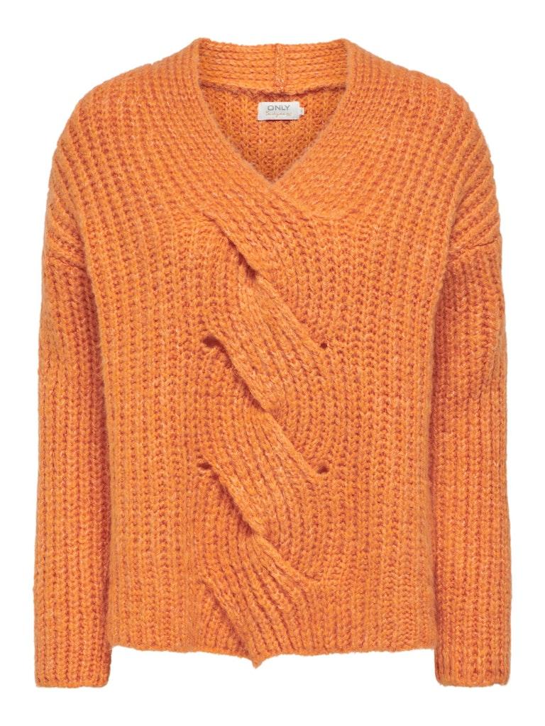ONLY Ženski džemper Treccia, Narandžasti