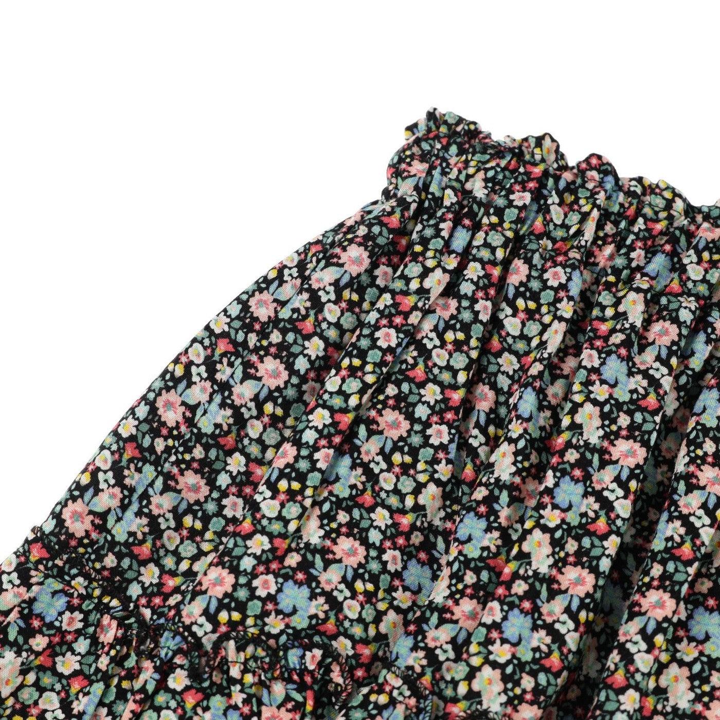 Selected image for PANÇO Suknja za devojčice sa cvetnim dezenom crna