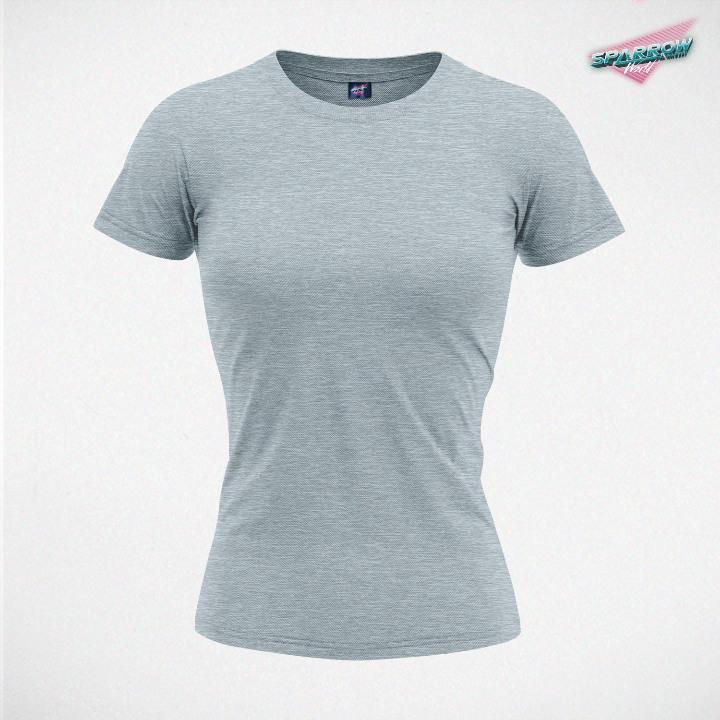 SPARROW Ženska majica Premium melanž-svetlosiva