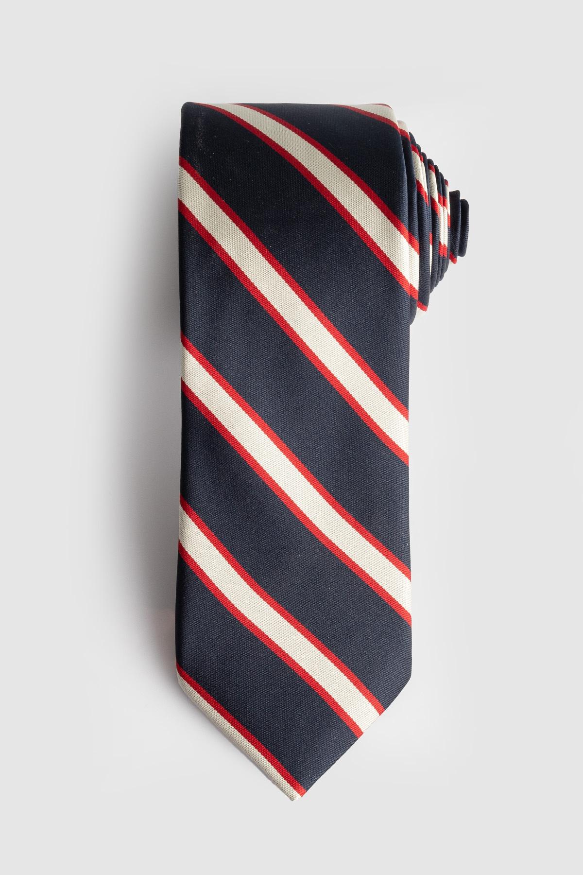 TUDORS Muška klasična kravata KR17004-10091 teget-bež