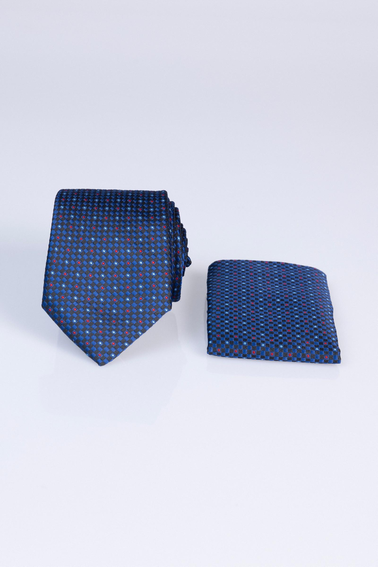 TUDORS Muška kravata sa tačkicama tamnoplava