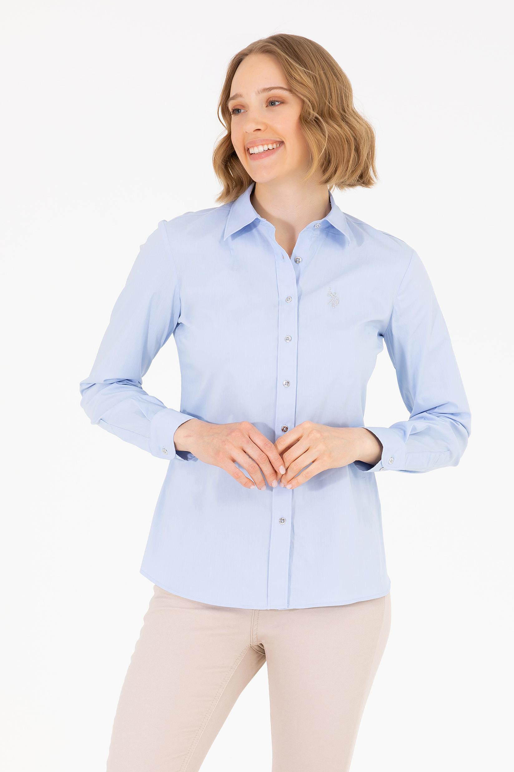 U.S. POLO ASSN. Ženska košulja Basic svetloplava