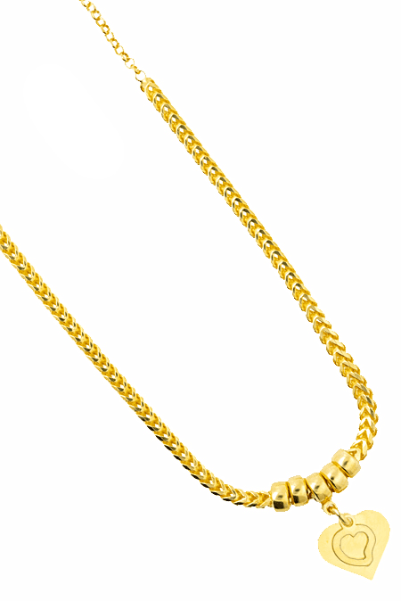 Ženska ogrlica GS00390-5.60, italijansko srebro, Boja zlata