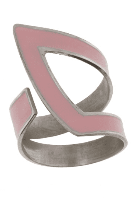 Ženski prsten GS00390-3.50, italijansko srebro, Roze