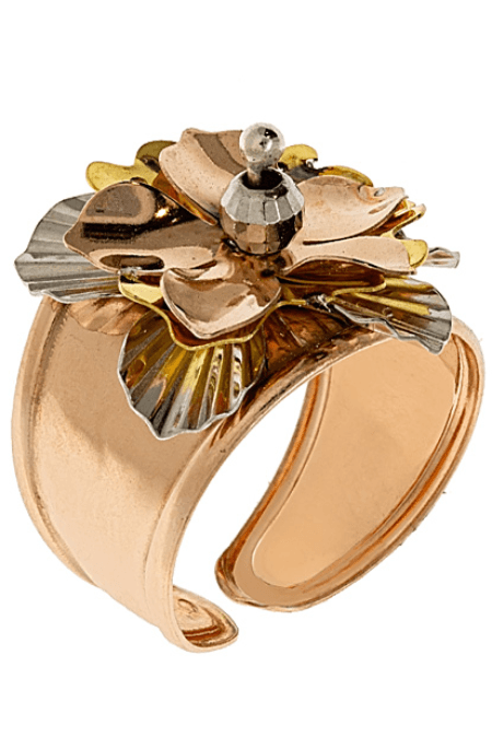 Ženski prsten GS00390-4.15, italijansko srebro, Rose gold
