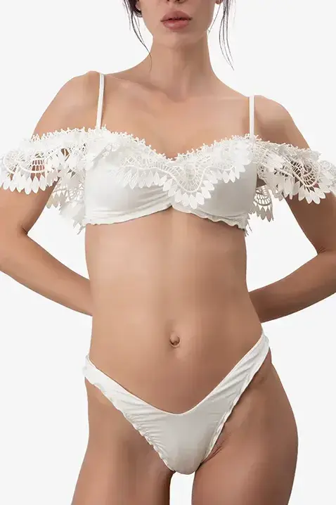 ZOLIE COLLECTION Ženski dvodelni kupaći kostim Zoli beli