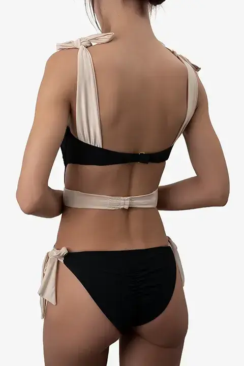 Selected image for ZOLIE COLLECTION Ženski jednodelni kupaći kostim Maya crno-beli