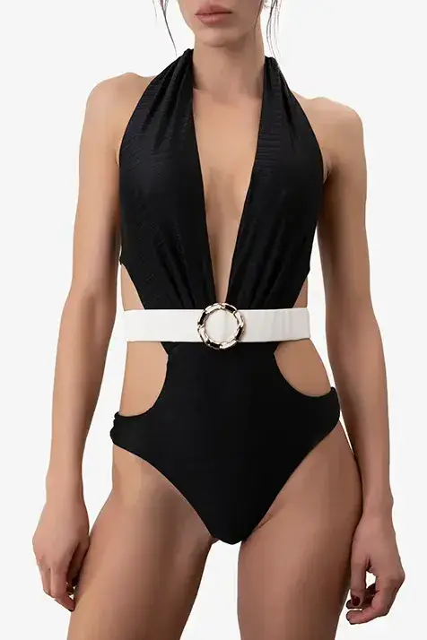 Selected image for ZOLIE COLLECTION Ženski jednodelni kupaći kostim Selena crni