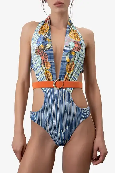 ZOLIE COLLECTION Ženski jednodelni kupaći kostim Selena plavi