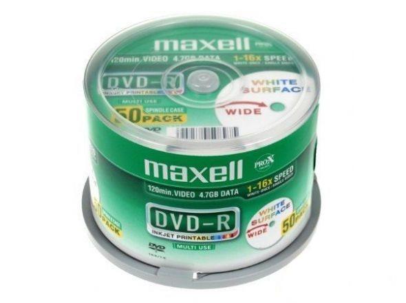 Slike MAXELL DVD-R 50/1 4.7 GB 16X 50S Printable